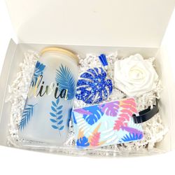 Tropical bridesmaid Proposal Gift Box