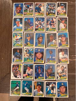 1989 Seattle Mariners Topps baseball cards