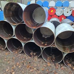 55 Gallon Burn Barrels (Great For Burning Your Documents And Debris)