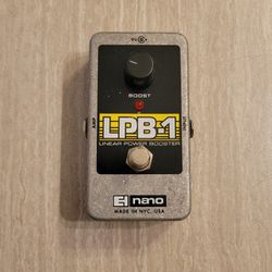 Electro-Harmonix LPB-1 Nano Linear Power Booster

Electric  Guitar Effect Pedal Cash Or Trade For Other Pedals 