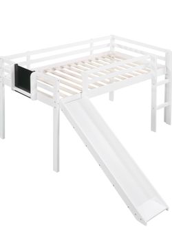 Twin Loft Bed with Slide