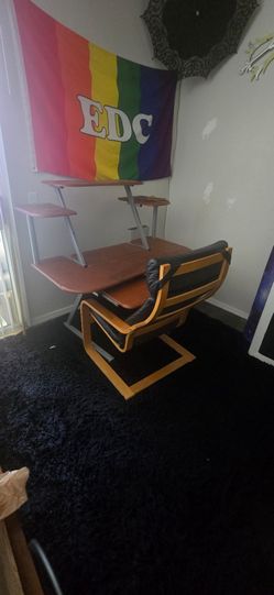 Desk and chair