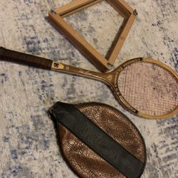 Rare vintage CHEMOLD ROD LAVER Monte Carlo tennis racket M4 5/8 With Cover Italy