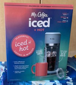 Mr. Coffee Iced Coffee Maker, Single Serve Hot and Cold Coffee Maker with 22 ounce Reusable Tumbler