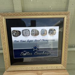 Dallas Cowboy Framed Art 