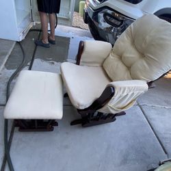 $50 rocking chair glider with foot rest!