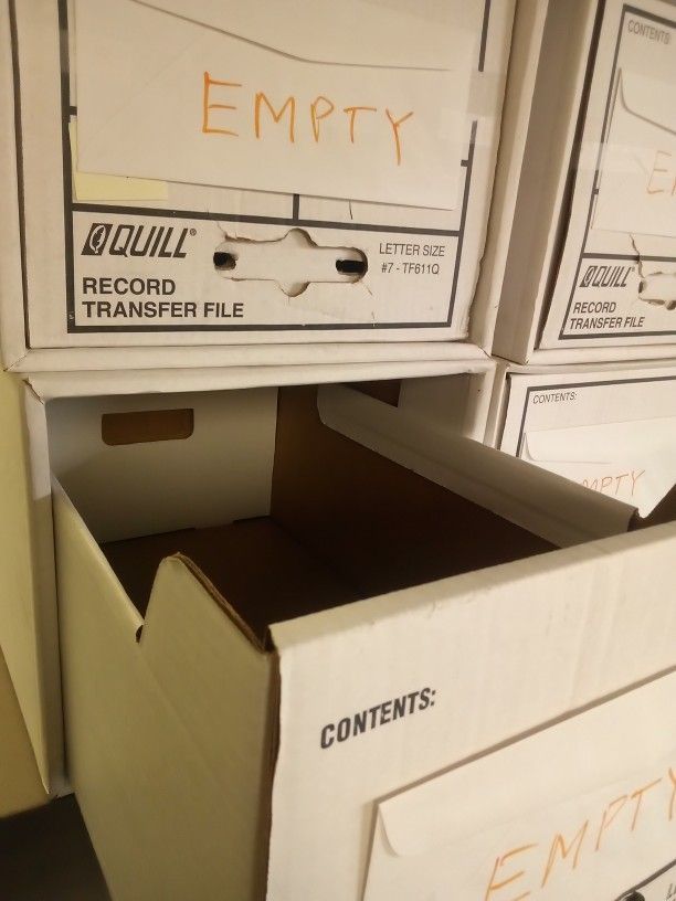 Heavy Duty Cardboard File Drawers, Stacks 5 High!