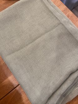 Sheer sage green window scarf (set of 4)