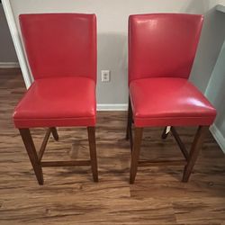 Red Leather Chairs