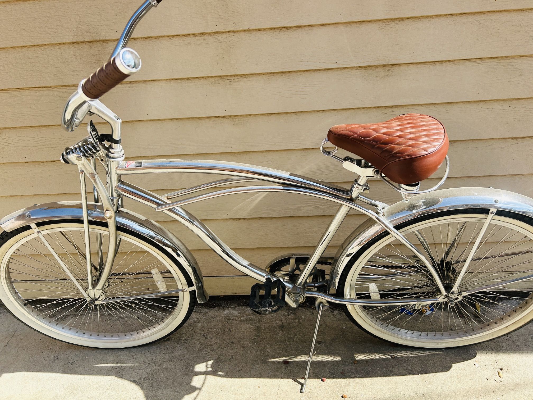 Nice Chrome Beach Cruiser Bike 