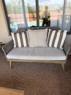 Outdoor Couch and Side Table