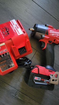 Milwaukee M18 FUEL Impact Wrench with XC5.0 Battery and Charger