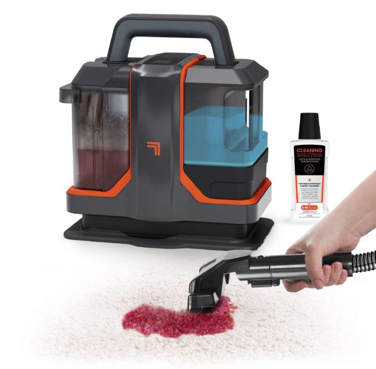 🔥NEW🔥 Sharper Image Stain Cleaner Portable Spot Vacuum 16 Ft Cord Black