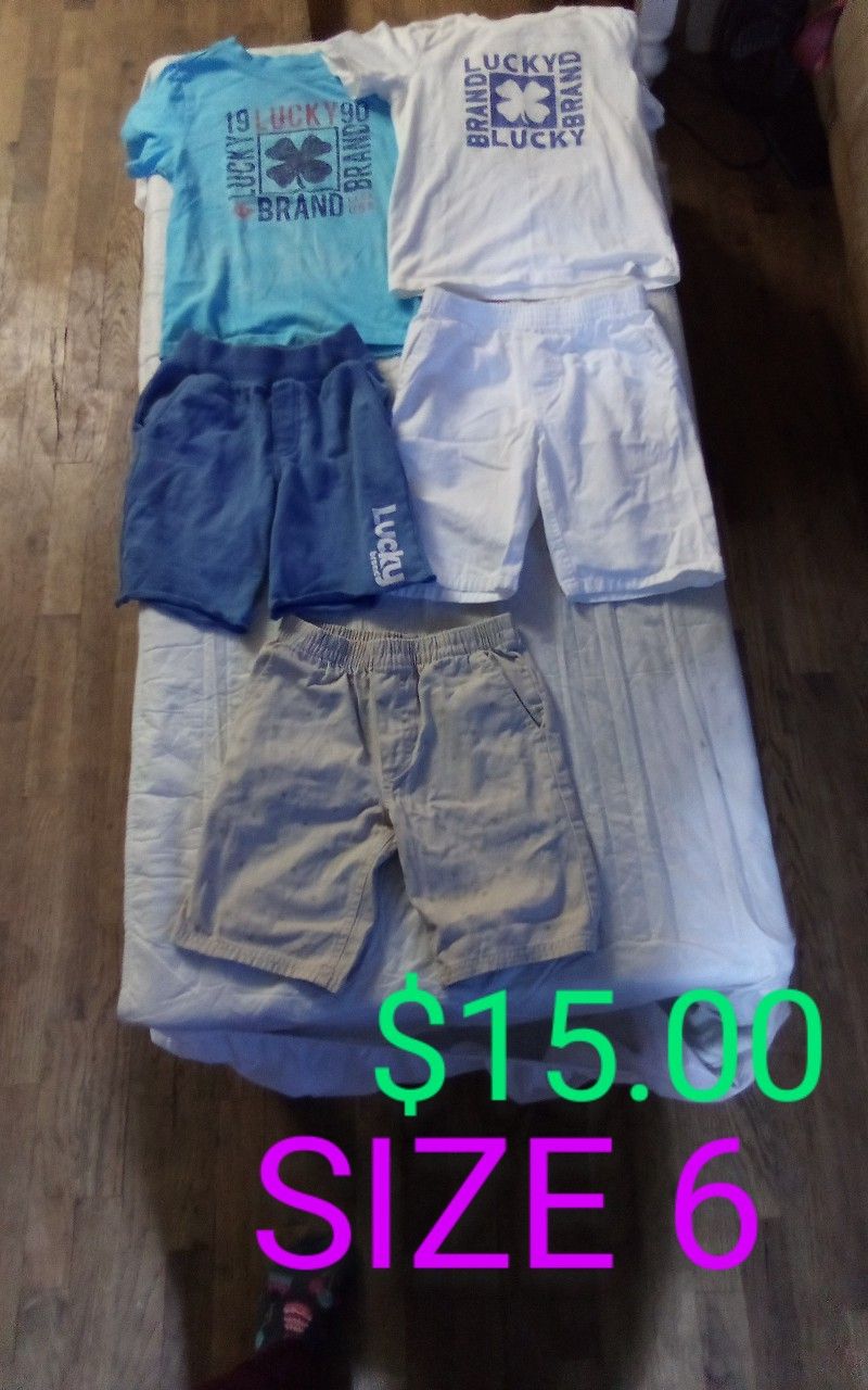 Size 6 Boys Matching/Name Brand Clothes