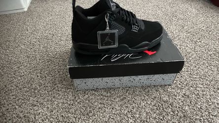 Air Jordan 4 Black Cat Sneakers with Box