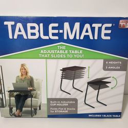 Table-Mate the adjustable table that slides to you
