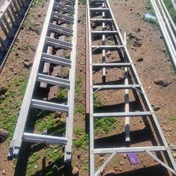 32 Ft Extension Ladder And 16 Ft Tripod Ladder