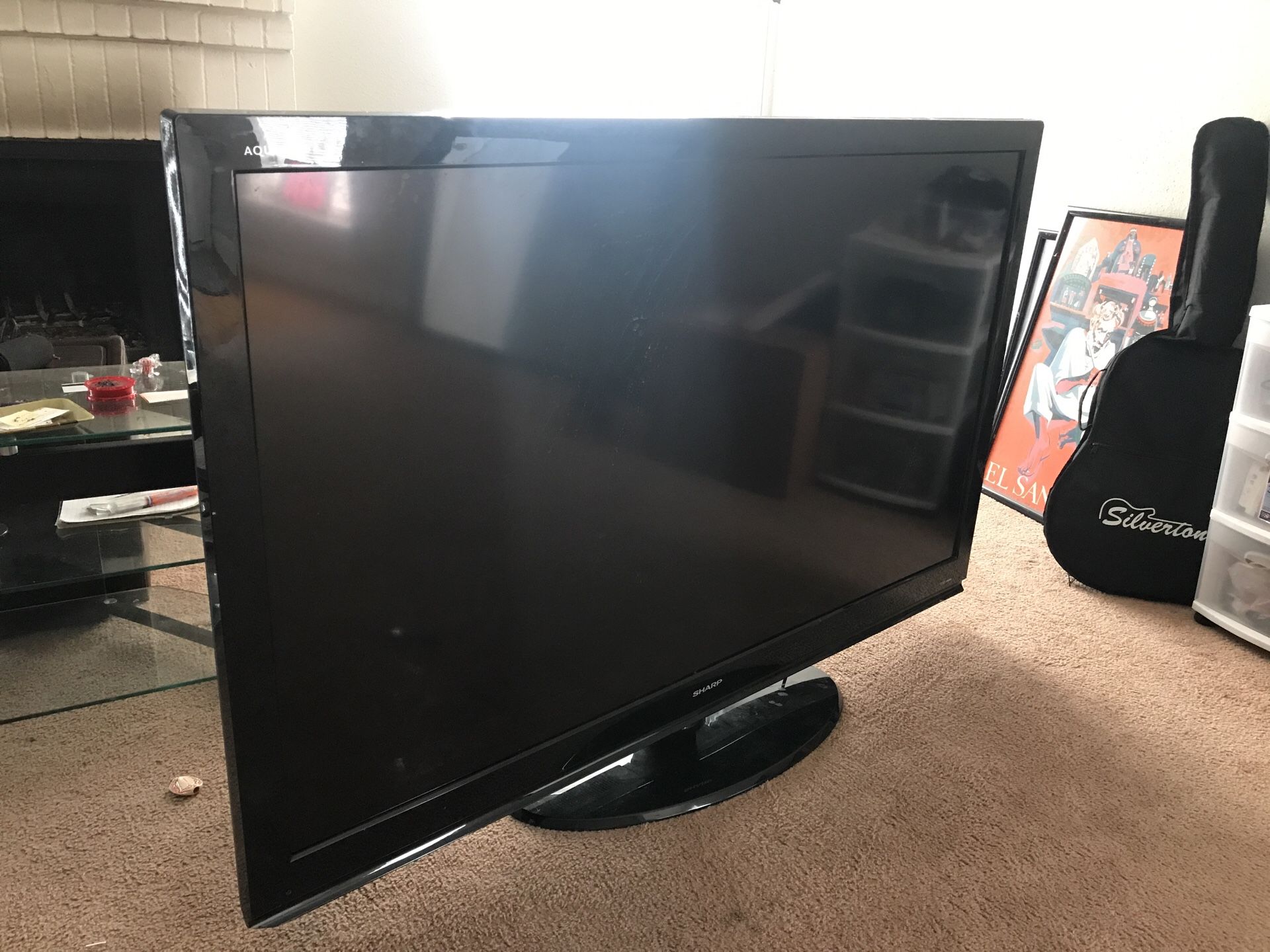 60” Sharp 4K!!! 1080p Aquos TV { needs annual service}
