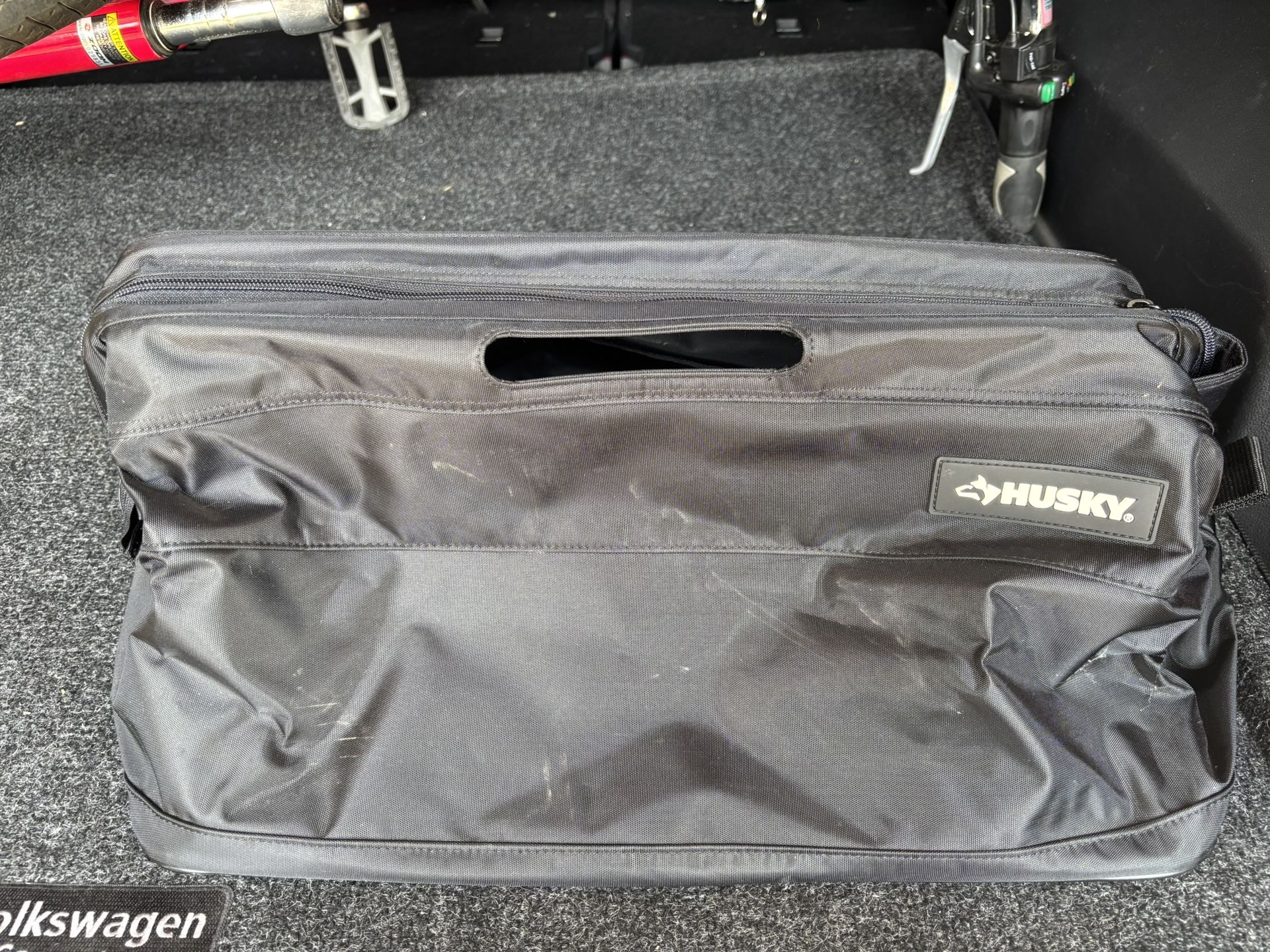 Black Husky Took Bag W/ Zipper And Handles
