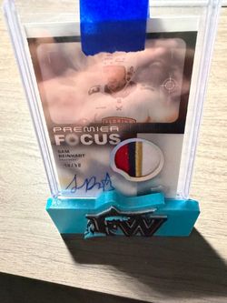 2023-24 Upper Deck Premier Focus Auto 4 Color Patch Sam Reinhart #/50