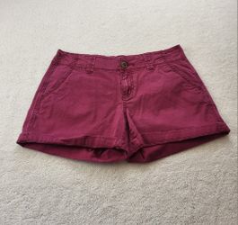 Maurices Purple Midrise Shorts Women's Size 5/6 Cuffed or Uncuffed