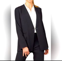 NWT SPANX Perfect Collarless Stretch One Button Slimming ‎Minimalist Blazer