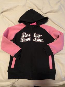 Girls Harley Davidson zip hoodie new