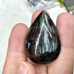 Nàtuŕàl Bĺack Gemstone Pendant  [Pen26]