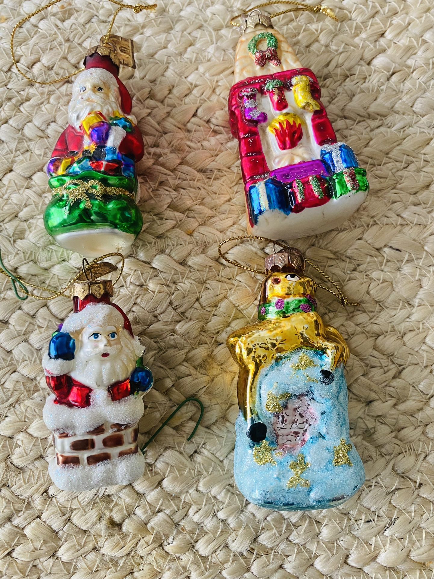 4piece Thomas Pacconi 2004 Christmas Ornaments 