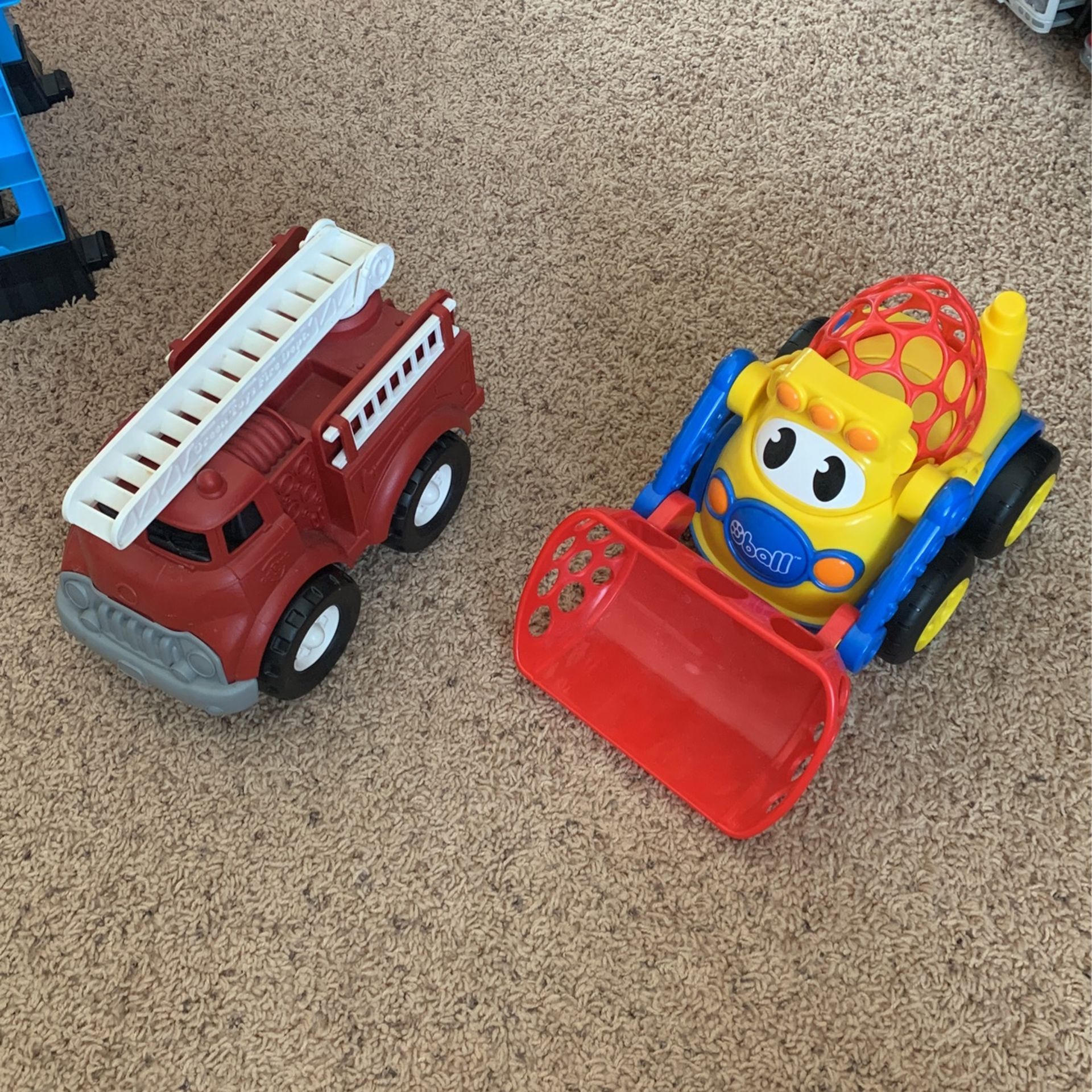 Fire Track And Excavator