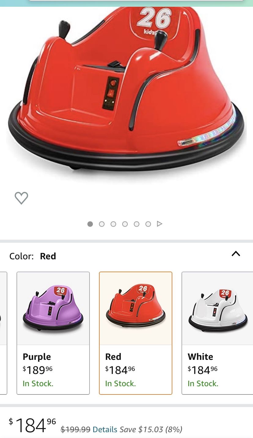 Kidzone Bumper Car w/Remote Control