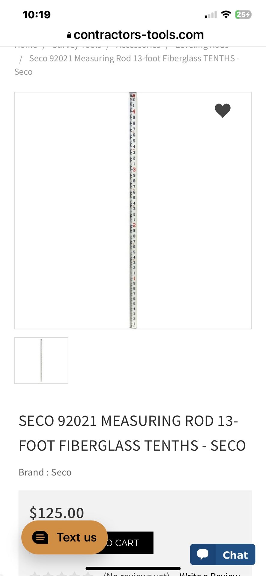 13ft Measuring Rod With Case