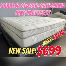 SAAATVA CLASSIC CALIFORNIA KING MATTRESS 