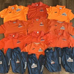 Jubilee Academies Uniforms. Joma Youth Medium Jogger Pants And Polos/Shirts.