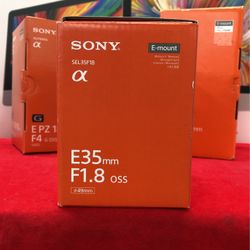 Sony E 35mm f/1.8 OSS Lens