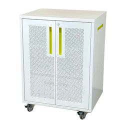 Heartwork Active Duty Assistant Rolling Industrial Ventilated Cabinet with Drawer - White