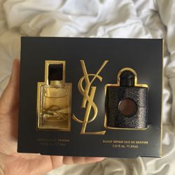 Ysl Perfume Gift Set - Ysl Libre And Ysl Black Opium 