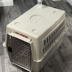 Used Pet Porter Dog Kennel – 32”L x 22”W x 24”H
