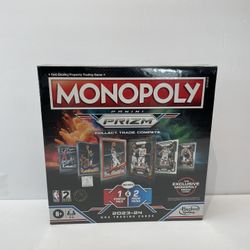 Monopoly Panini Prizm Board Game, Plus 3 Packs 2023-2024 Brand New Factory Seal
