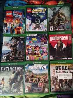 Xbox one games, $10 each