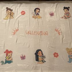 Baby girl custom blankets