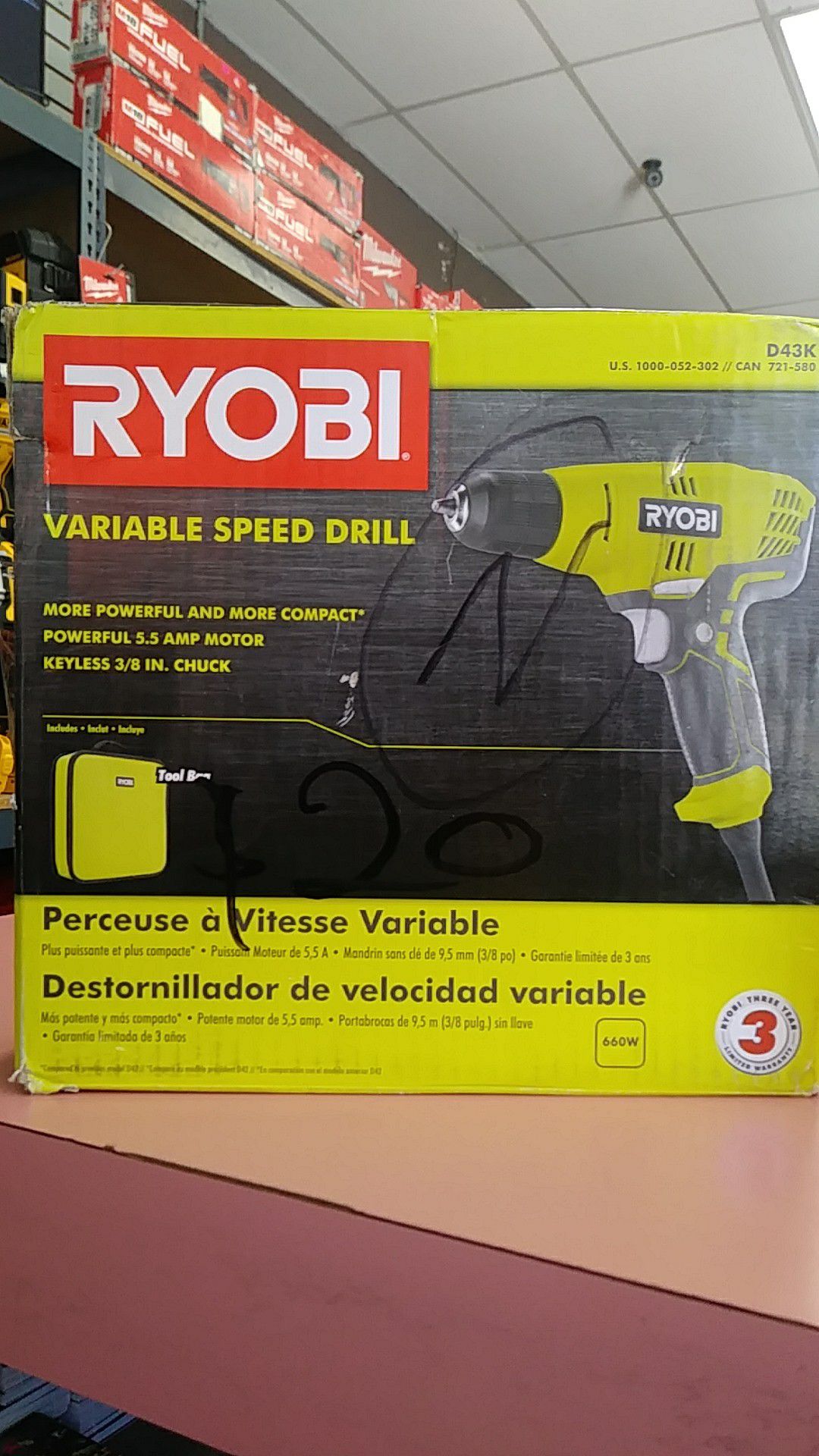 Ryobi variable Speed DRILL