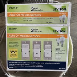 Decora Motion Sensor Light Switches- 3 Pack