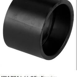 3 in. ABS DWV Hub x Hub Coupling Fitting