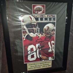 Jerry Rice / Joe Montana Signed Picture