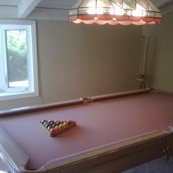 Pool table/ Billiards Table Full Set With Balls Racks Queues