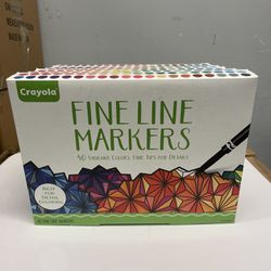 Crayola® FINE LINE MARKERS Pack Of 40 (6 Available) @$15 Each