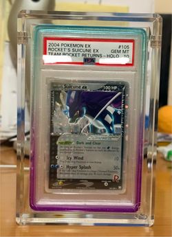 Pokemon PSA 10 Rocket's Return Suicune Ex POP 83