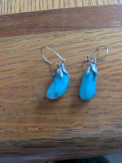 Antique Little turquoise earrings