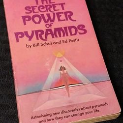 The Secret Power of Pyramids Book Vintage Paperback SIGNED 1975 Bill Schul